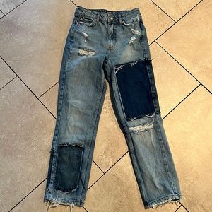 BDG Slim Straight Patchwork jeans